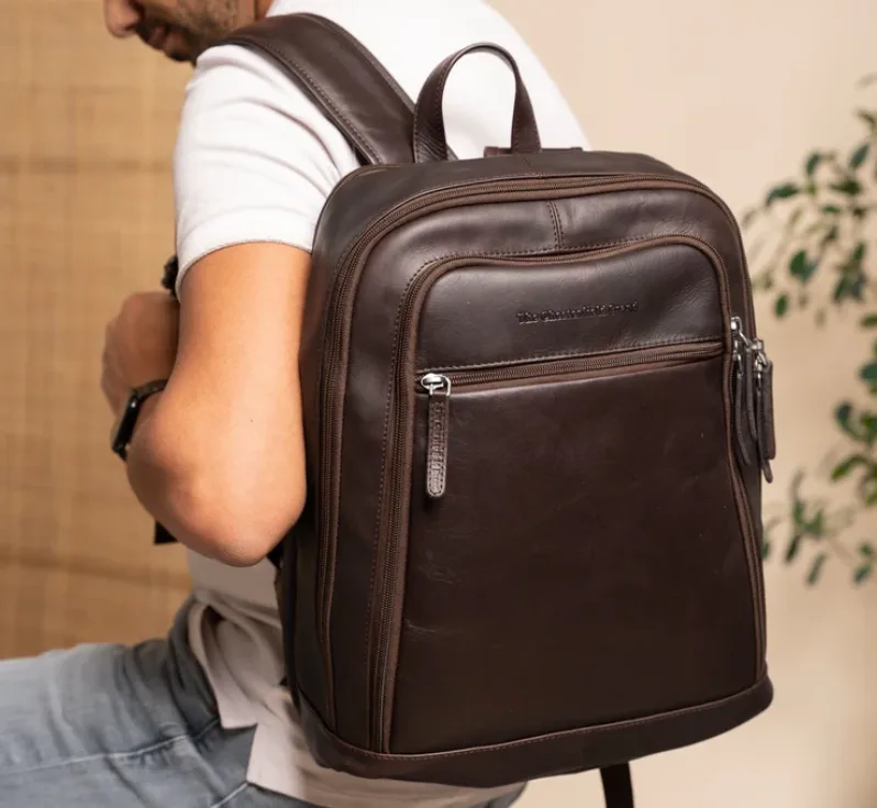 The Chesterfield Brand Sac à dos/ordi 14" cuir "Detroit" – Image 9